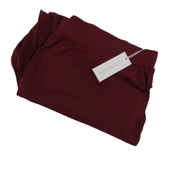 Cozy Earth Bamboo‎ Jogger Pants Mens XXXL Burgundy Soft Elastic Waist Lounge - Picture 1 of 7